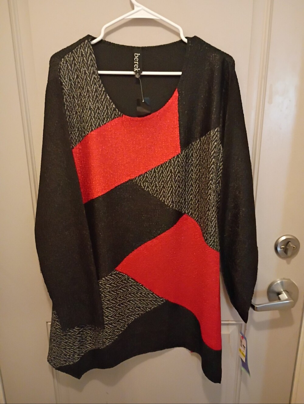Berek Women's Colorblock Herringbone Tunic Size 2x